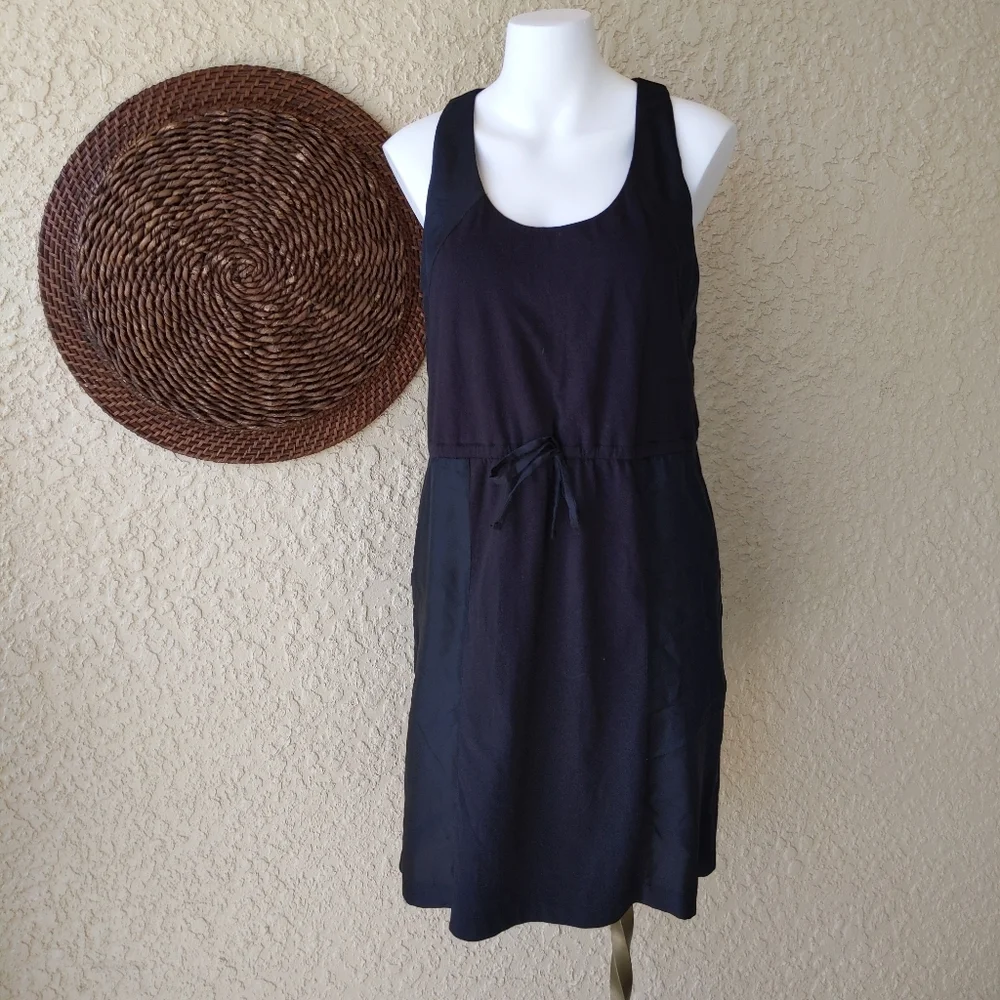 J crew black hideaway dress nwt